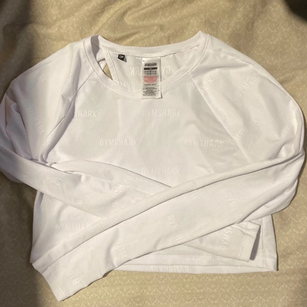 Gymshark mesh long sleeve crop top